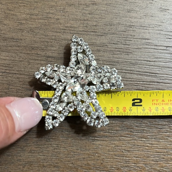 Vintage Sparkling Starfish Kirk’s Folly Crystal Clip On Earrings - Picture 9 of 9
